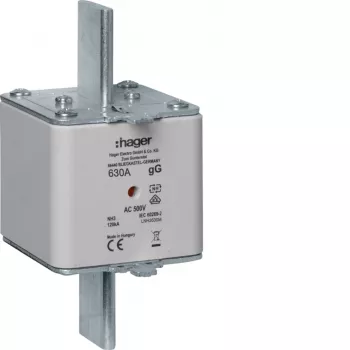 Pojistková vložka Hager LNH3630M NH3 gG, 630 A, 500 V AC
