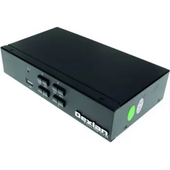 Přepínač KVM Dexlan HDMI 1.4, 4K UHD, USB, 4portový, stolní (061093)