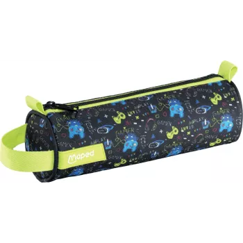 Pouzdro na tužky Maped Gaming & Video, polyester, zip, popruh na nošení, vícebarevný potisk motivu, 1 ks 932907