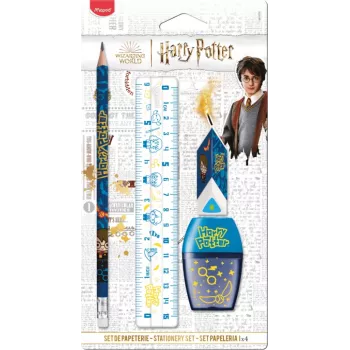 Dětská psací sada Maped Harry Potter, 4 díly, blistrová karta 981879