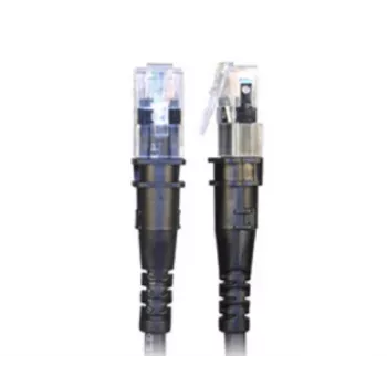 Patch kabel Patchsee ThinPatch UTP CAT 6a 1,2 m černý - 10Gbps PoE++ slim flexibilní