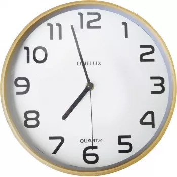 Nástěnné hodiny UNILUX Baltic dřevo 300 mm hnědé černé číslice křemenné 400094591