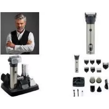 6v1 zastřihovač vlasů Little Balance Multi 6 Barber, zastřihovač vousů, vlasů a tělových chloupků, kabelový nebo bezdrátový, 1 ks (8789)