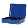 MAUL Cash Box Size 4 Blue 300x245x90 mm Steel with Coin Tray and Cylinder Lock 56114-37