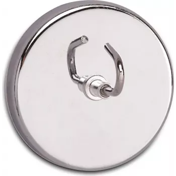 Magnetický hák MAUL s velkým hákem, interiér, nerezová ocel a ocel, průměr 52 mm, univerzální hák, na dlaždice a kov 61555-96