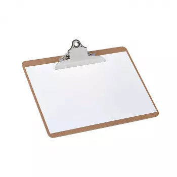 Klipová deska MAUL Classic, dřevovláknitá deska, A4 na šířku, nostalgická svorka na dlouhé straně, ocelová svorka, 1 ks 2392670