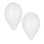 Bílé latexové balónky PAPSTAR, průměr 250 mm, balení 100 ks, vhodné pro helium 18956