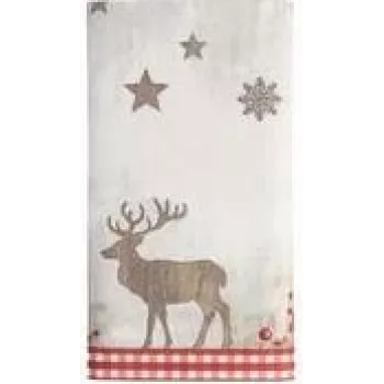Vánoční ubrus PAPSTAR X-Mas Deer, látkový vzhled, Airlaid, 120 x 180 cm, 1 ks (37225)