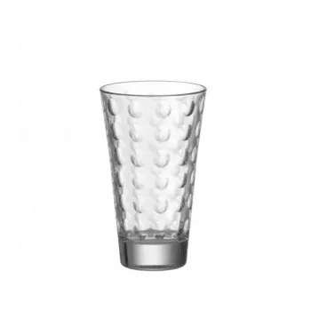 Sada sklenic Esmeyer Leonardo OPTIC, 300 ml, vnitřní reliéfní dekor, kónické, výška 130 mm, 6 ks 410-749