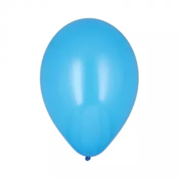 Modré pártyové balónky PAPSTAR, průměr 250 mm, balení 100 ks, vhodné na helium 18953