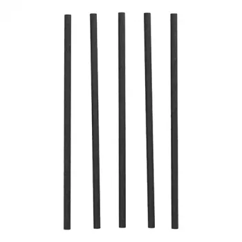Papírové brčko PAPSTAR pure, 250 mm, černé, průměr 8 mm, udržitelné, 1 ks (89092)