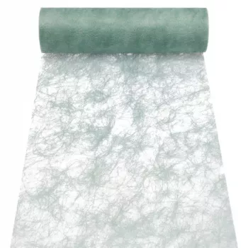 Běhoun na stůl/dekorační stuha PAPSTAR Sizoflor, jade zelená, voděodolná, 75 % polyester 25 % polyamid 37061