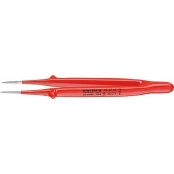 Precizní pinzeta KNIPEX 92 27 62 VDE, špičatě jemný hrot, 150 mm, izolovaná 1000V