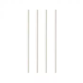 Papírové brčko PAPSTAR pure, 200 mm, 6 mm, bílé, udržitelné, 250 ks (87513)