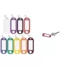 WEDO Keychain with Ring, Diameter 18 mm, Violet Plastic Body, White Writable Replaceable Label 262 801808