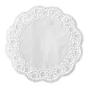 Kulatá dortová krajka PAPSTAR 320 mm bílý ražený krajkový papír 40 g/m² 1 ks (12456)