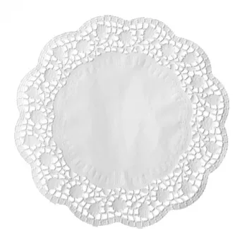 Kulatá dortová krajka PAPSTAR 320 mm bílý ražený krajkový papír 40 g/m² 1 ks (12456)