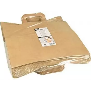 Papírová taška PAPSTAR 320 x 170 x 270 mm hnědý kraftový papír 70 g/m² nosnost 5 kg s uchem – 1 ks (86449)