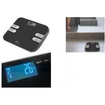 Digitální váha na analýzu těla Little Balance Body Wave, černá (LB 8210)