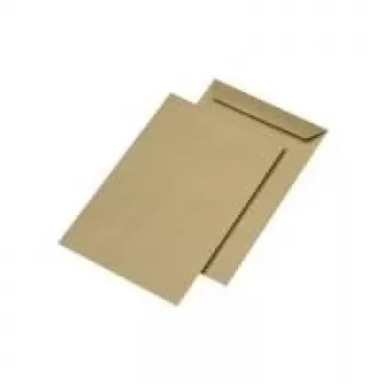 Poštovní obálka MAILmedia 301017 E4, bez okénka, za mokra lepící, hnědá, 130 g/m²