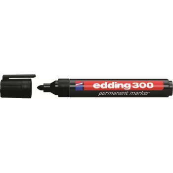 Edding 300-E4 sada fixů, 4 ks, černá/modrá/zelená/červená 4-300-4