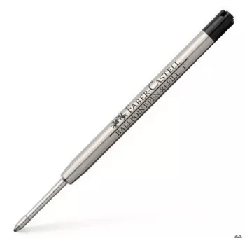 FABER-CASTELL kuličková náplň velkokapacitní F, černá, ocelový hrot, pro průklepové kopie – 1 ks (148744)