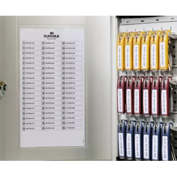 Klíčová skříňka DURABLE KEY BOX 18 s cylindrickým zámkem, světle šedá 195123