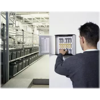 Klíčová skříňka DURABLE KEY BOX 18 s cylindrickým zámkem, světle šedá 195123