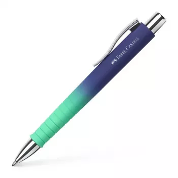 Kuličkové pero s mechanikou Faber-Castell Poly Ball Urban, Buzzing Blue, modrá tinta, šířka stopy 0,6 mm (XB), 1 ks 241132