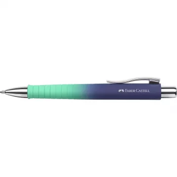 Kuličkové pero s mechanikou Faber-Castell Poly Ball Urban, Buzzing Blue, modrá tinta, šířka stopy 0,6 mm (XB), 1 ks 241132