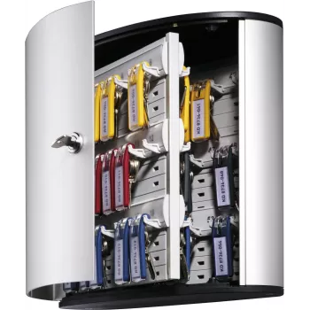 DURABLE KEY BOX 54 skříňka na klíče s cylindrickým zámkem, světle šedá, ocel, nástěnná montáž 195323