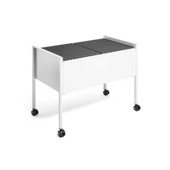 Vozík na závěsné registry DURABLE ECONOMY DUO 100 A4, světle šedý 308210