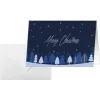 SIGEL DS635 Christmas Card Snowflake Serenity A6 Landscape (A5) for Inkjet/Laser/Copier, White Cardboard 250 gsm, 1 Piece