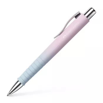 Kuličkové pero Faber-Castell Poly Ball Urban, Blushing Sky, modrá tinta, 0,6 mm XB, protiskluzová grip zóna 241131
