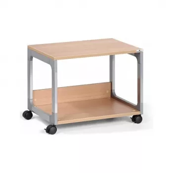 Multifunkční servírovací vozík DURABLE SYSTEM 48, 3 police, světle šedý, 600 x 480 x 900 mm, celková nosnost 120 kg 3710124