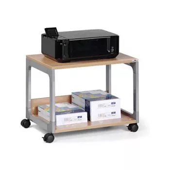Multifunkční servírovací vozík DURABLE SYSTEM 48, 3 police, světle šedý, 600 x 480 x 900 mm, celková nosnost 120 kg 3710124