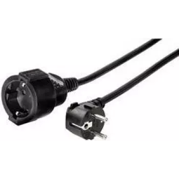 e+p SV 32 Extension Cable 3m Black Schuko 1 Outlet 16A