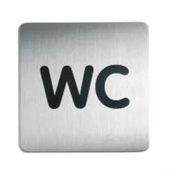 DURABLE PICTO WC piktogramová cedule 150x150 mm samolepicí akryl 495723