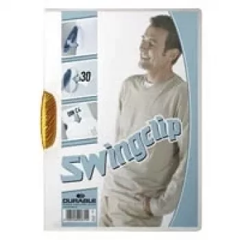 Zakládací desky SWINGCLIP® 30 A4 DURABLE, transparentní, kapacita 30 listů, 25 ks, 226009