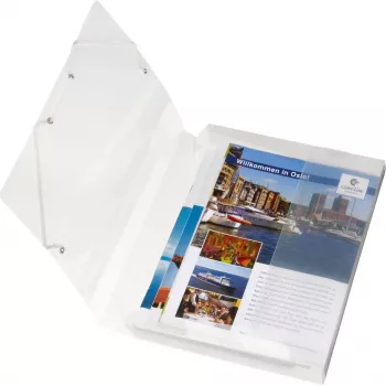 Krabice na dokumenty HERLITZ DIN A4, polypropylen, průsvitná, hřbet 40 mm, 250 x 40 x 330 mm 1948678