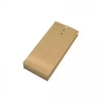 MAILmedia 40117-7 sample gusseted bag, 2x creased, 3-hole punched (50 mm gusset), natural brown, 120 g/m²