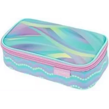 Pouzdro na psací potřeby herlitz beatBox New Batik Minty Love, polyester, XXL zip, 1 ks 400205929