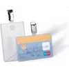 Držák na ID kartu DURABLE se sponou pro 1 kartu, transparentní, 25 ks (811319)