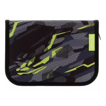 Plněné pouzdro na psací potřeby Herlitz Wild Panther, 31 dílů, polyester, 205 x 140 x 38 mm, 2 chlopně 400205912