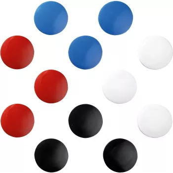 herlitz kulaté magnety, 30 mm, různé barvy, 6 kusů, přidržná síla 15 g 997254