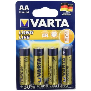 Alkalická baterie VARTA Longlife AA 1,5 V 2750 mAh 4 ks (04106110414)