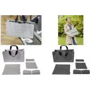 Taška na sdílený stůl SIGEL BAB02 Desk Sharing Bag Basic L, tmavě šedá, sada 5 ks