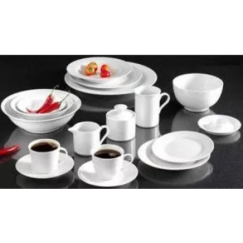 Dezertní talíře RITZENHOFF & BREKER Snap by R & B Bianco, porcelán, bílé, 190 mm, sada 6 ks 78060