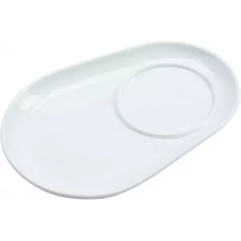 Oválné porcelánové podtácky Ritzenhoff & Breker BIANCO, 125 x 180 x 20 mm, bílé, 6 ks 425895