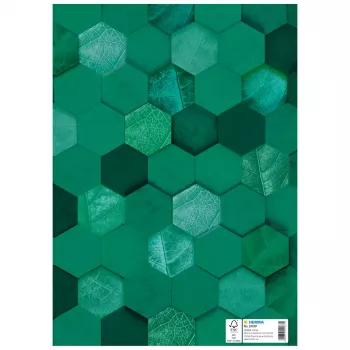 Obal na sešity HERMA X, karton, DIN A4, tmavě zelený, 10 ks 20087